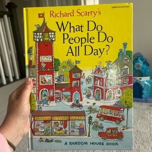 Richard Scarry's 'What Do People Do All Day?' Book 1979 version vintage